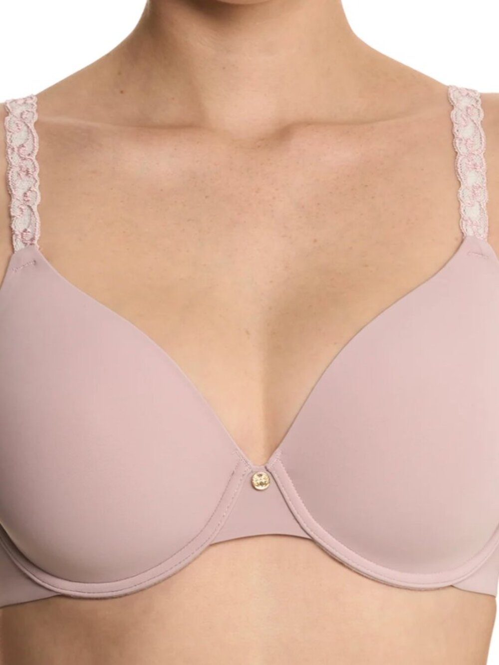 Natori 732080 Pure Luxe Underwire T-Shirt Smooth Contour Bra PEARL PINK 36B